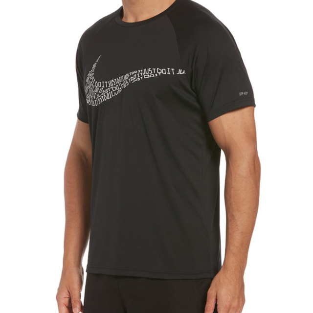 Nike JDI Swoosh [NESSC660-001 男 短袖 上衣 T恤 抗UV 速乾 運動 海邊 防曬 黑