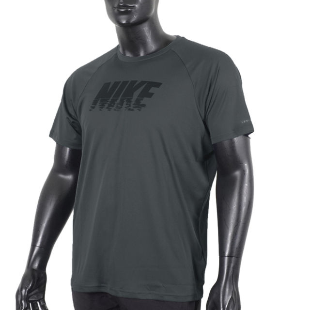 Nike Sunset Logo [NESSC690-018 男 短袖 防曬衣 T恤 抗UV 速乾 運動 戲水 灰