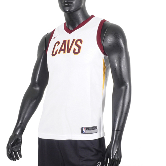 Nike NBA [WZ2B7BZ1W-CAV 青少年 球衣 籃球背心 背心 V領 騎士 白紅