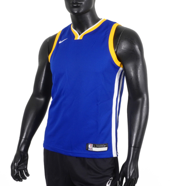 Nike NBA [WZ2B7BZ2B-WAR 青少年 球衣 籃球背心 背心 V領 勇士 藍黃