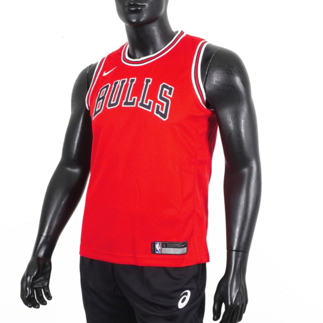 Nike NBA [WZ2B7BZ2W-BUL 青少年 球衣 籃球背心 背心 圓領 公牛 紅白