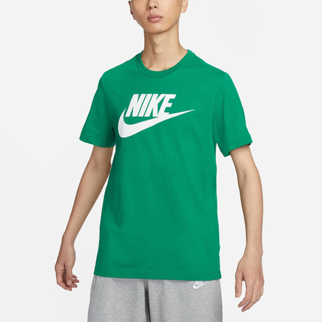 Nike As M Nsw Tee Icon Futura [AR5005-365 男 短袖 T恤 純棉 休閒 綠