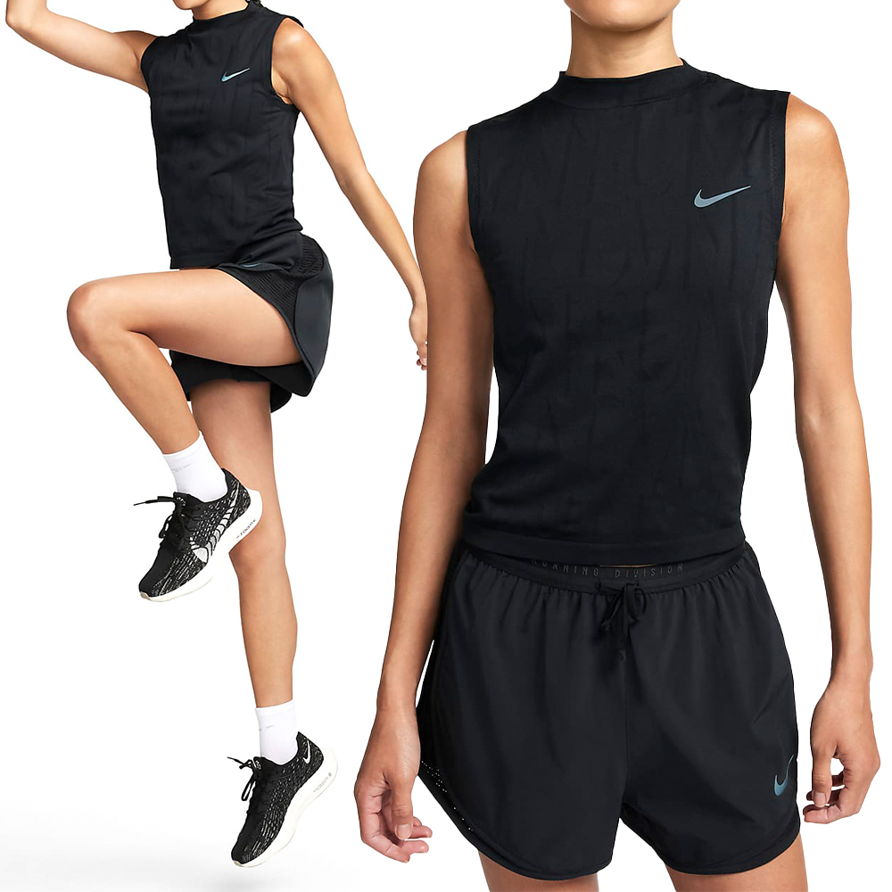 Nike AS W NK Run DVN ENG Tank 女 黑色 無袖 訓練 跑步 運動 背心 FB7631-010