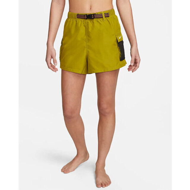 Nike Explore [NESSD355-314 女 短褲 運動休閒 防撕布 彈力腰帶 夏日 泳池 海灘 芥末綠