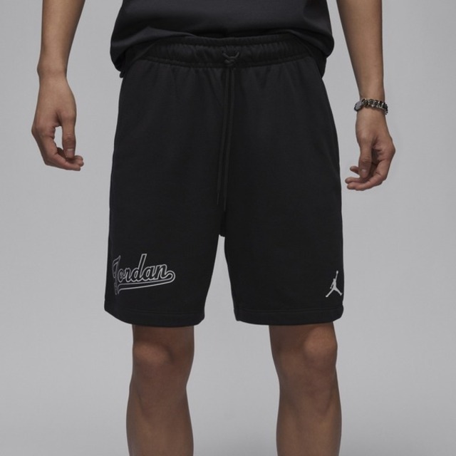 Nike AS M J FLT MVP FLC SHORT [FN4701-010 男 短褲 棉褲 喬丹 休閒 黑
