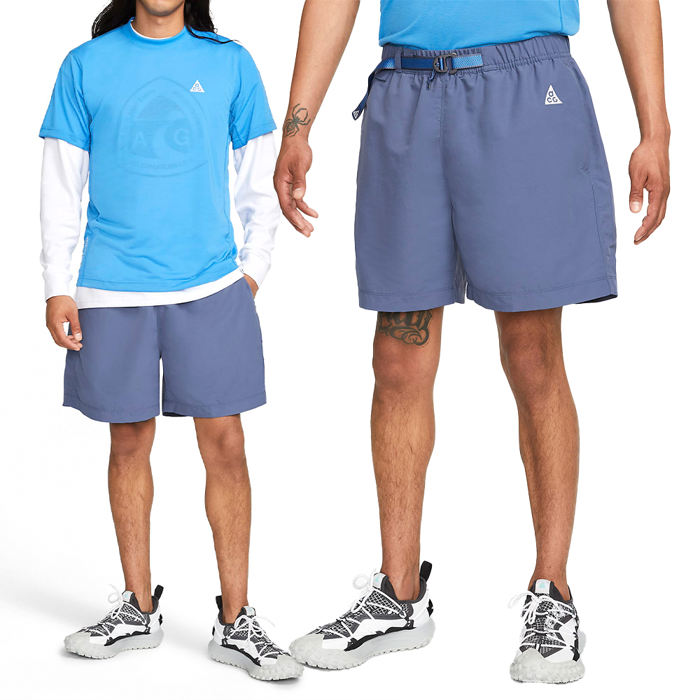 Nike NRG ACG TRAIL SHORT 男 藍 質感 防潑水 越野 舒適 短褲 CZ6705-491