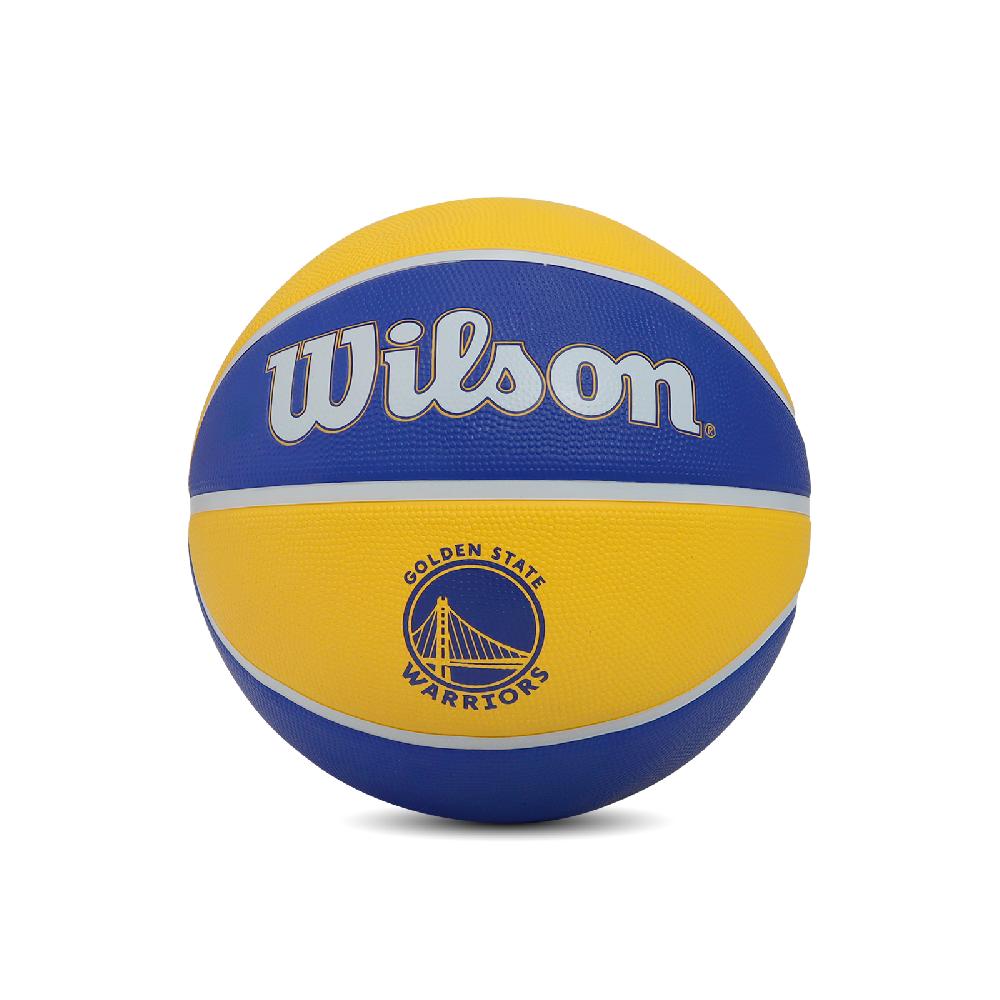 Wilson 籃球 NBA 金州勇士 隊徽球 橡膠 室外 耐磨 系藍 Curry WTB1300XBGOL