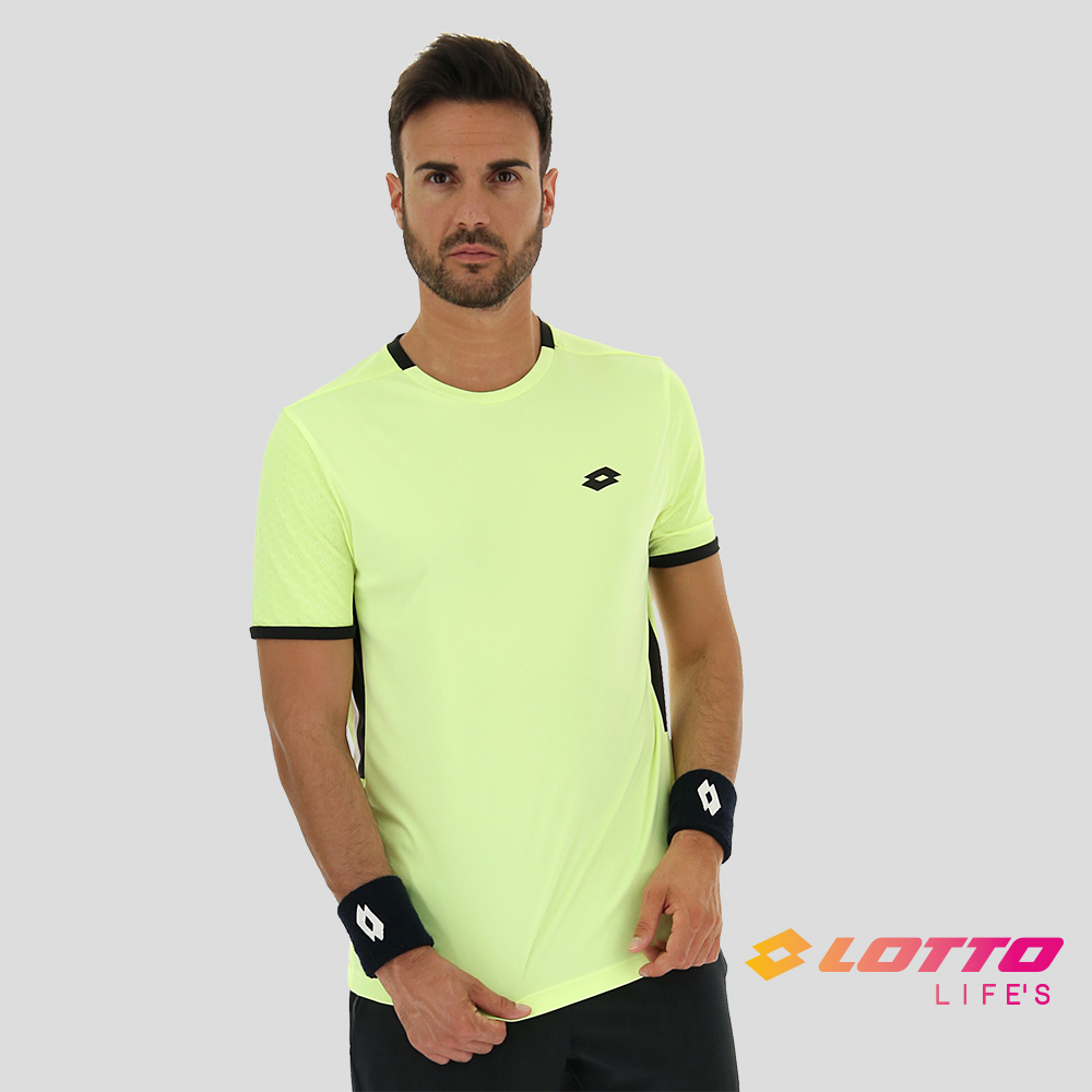 【LOTTO】義大利 男 專業網球T-SHIRT(亮黃-LT2154451D2)