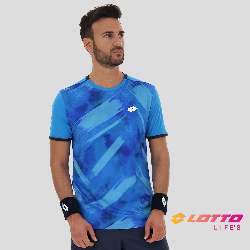 【LOTTO】義大利 男 專業網球T-SHIRT(藍-LT2154507F3)