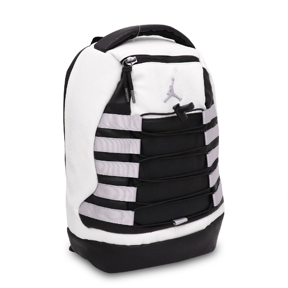 Nike 後背包 Jordan Backpack 女款 喬丹 飛人 外出 旅行 大容量 白 黑 JD2123025GS-001
