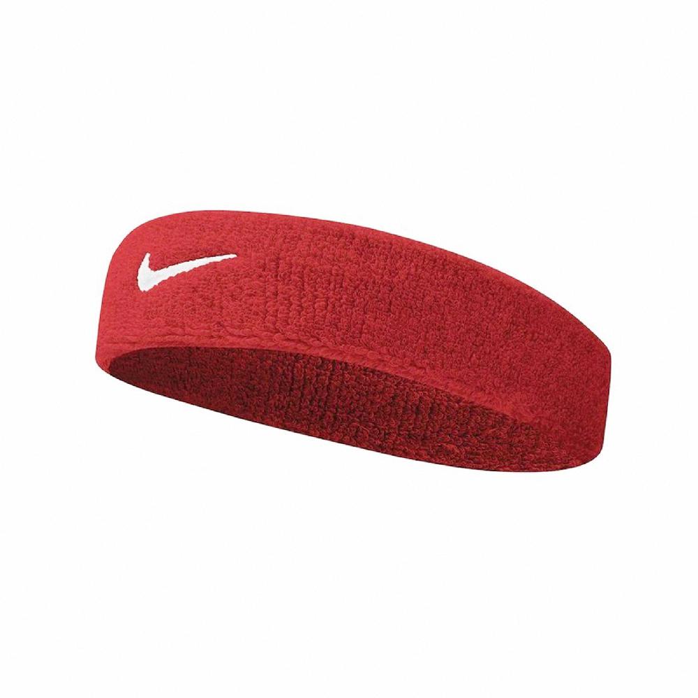 Nike 頭帶 Swoosh Headband 男女款 髮帶 毛巾布 籃球 健身 重訓 吸汗 透氣 紅白 NNN0760-1OS