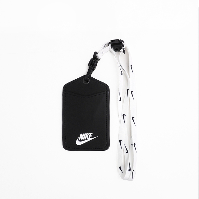 Nike Id Lanyard [DC3632-176 識別證吊帶 證件夾 名牌掛繩 背帶可拆 雙面卡槽 黑
