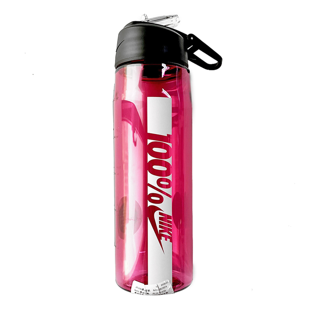 Nike Straw Bottle[NOBC063924 吸管 水壺 24oz 單手翻蓋 寬口 粉紅