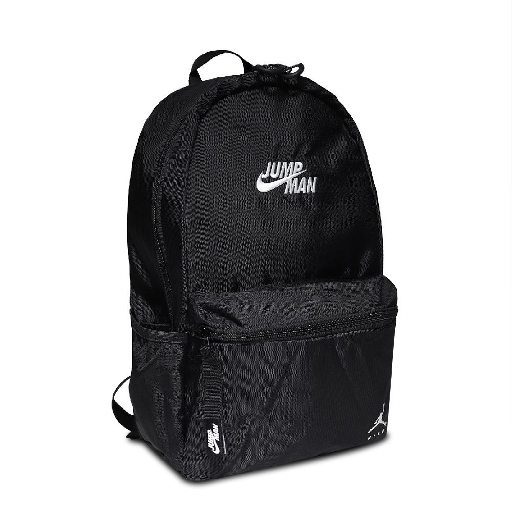 Nike 後背包 Jordan Backpack 男女款 喬丹 飛人 大容量 筆電夾層 水壺袋 黑 白 JD2213011GS-001