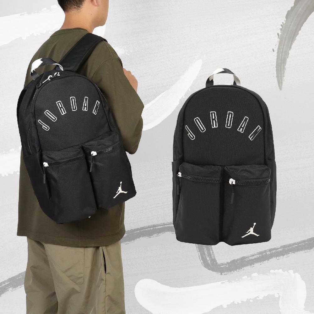 Nike 耐吉 包包 Jordan 男女款 黑 白 後背包 筆電包 雙肩背 隔層 側邊水壺袋 喬丹 JD2333007AD-001