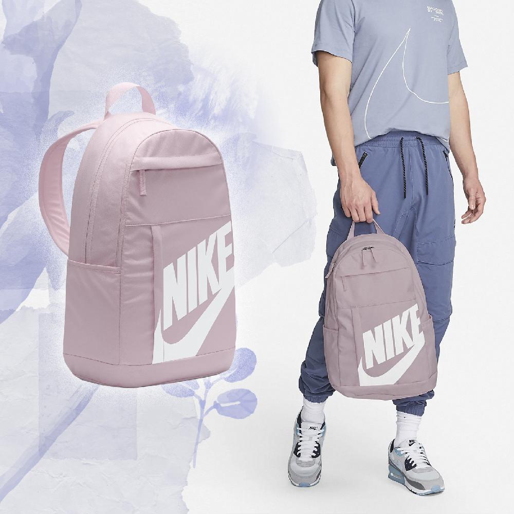 Nike 耐吉 後背包 Elemental 男女款 嫩粉 白 筆電包 運動包 襯墊肩帶 大學包 書包 大LOGO DD0559-663