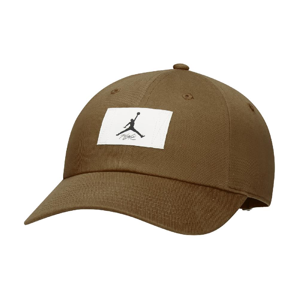 Nike 耐吉 帽子 Jordan Club 男女款 棕 白 棒球帽 可調式 大LOGO 喬丹 飛人 FD5181-281