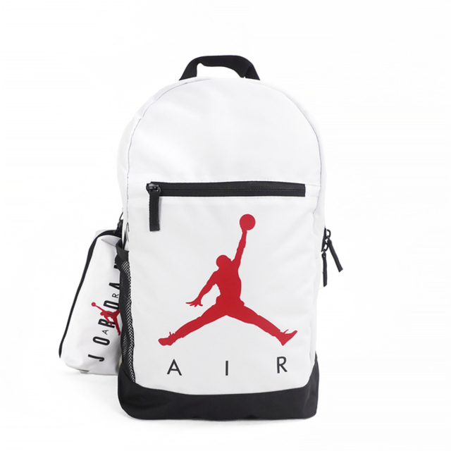 Nike Jordan Air School [FJ6775-100 後背包 雙肩包 上學 休閒 可拆筆袋 白