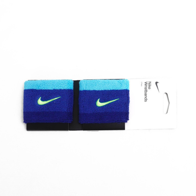 Nike Swoosh [N0001565416OS 腕帶 2入 運動 打球 健身 吸濕 排汗 藍