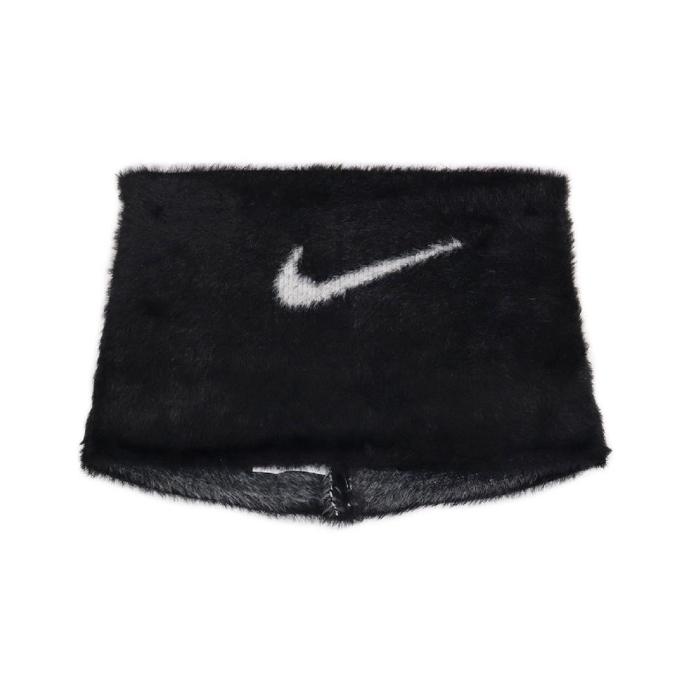Nike 耐吉 圍脖 Plush Knit Infinity Scarf 男女款 黑 白 毛絨絨 針織 頸套 保暖 N100886901-0OS