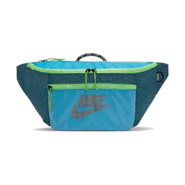 Nike Tech Waistpack [CV1411-446 斜背包 腰包 手提 肩背 多格層 格紋 簡約 藍綠