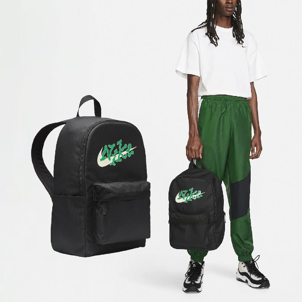 Nike 耐吉 後背包 Heritage 男款 黑 綠 大空間 多夾層 背包 雙肩包 筆電包 FN0878-010