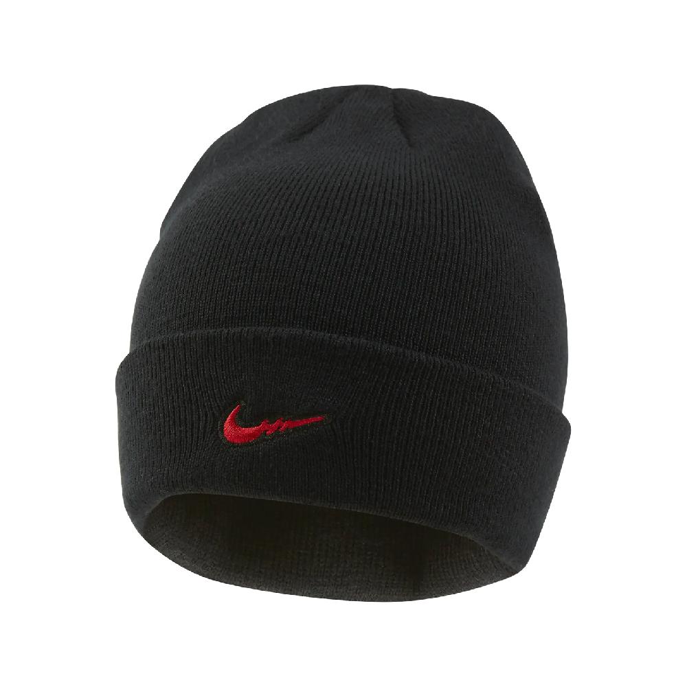 Nike 耐吉 毛帽 Terra 黑 紅 龍年 CNY 農曆年 刺繡 保暖 翻邊設計 帽子 FZ6776-010