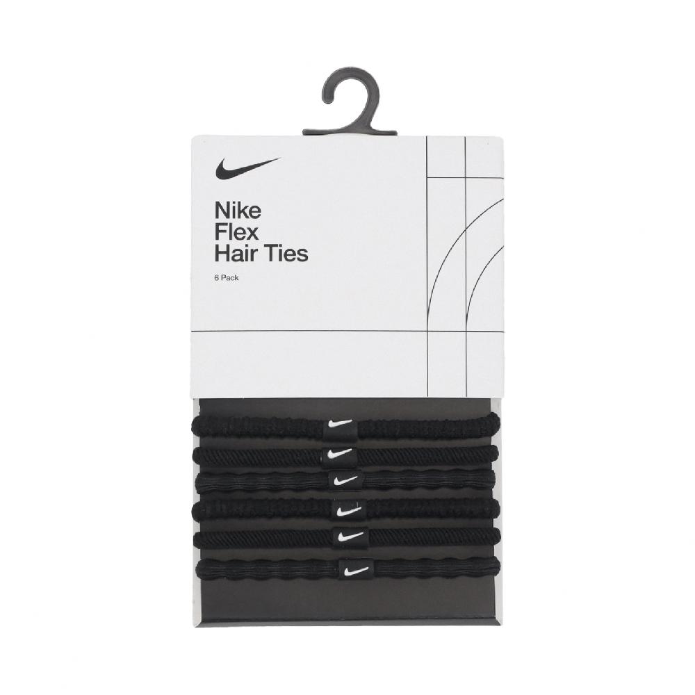 Nike 耐吉 髮圈 Flex Hair Ties 黑 白 彈力 多紋路 綁頭髮 髮帶 運動 球類 N100919409-1OS