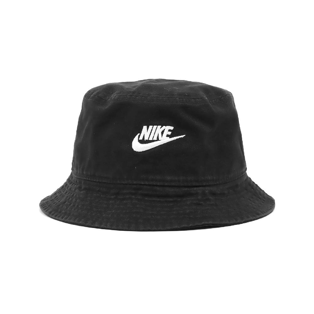 Nike 耐吉 漁夫帽 Apex Futura Bucket Hat 黑 白 水洗 刺繡 中筒 帽子 FB5381-010