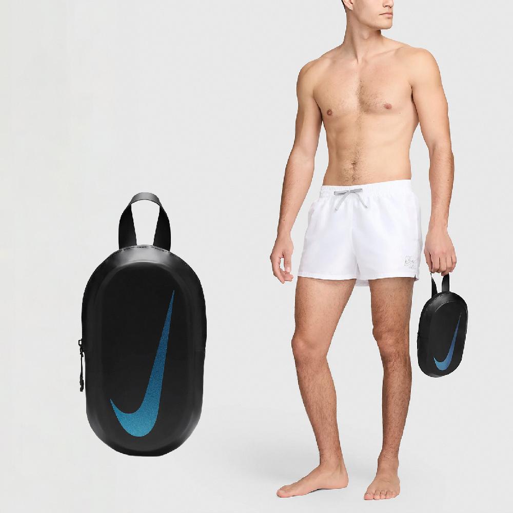 Nike 耐吉 手拿包 Solid Swim Locker Bag 黑 藍 防水 小包 提袋 游泳 手提包 NESSA208-001