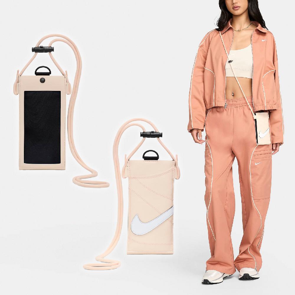 Nike 耐吉 手機斜背包 Premium Phone Crossbody Bag 橘 白 可觸控 可調背帶 小包 N101003681-6OS