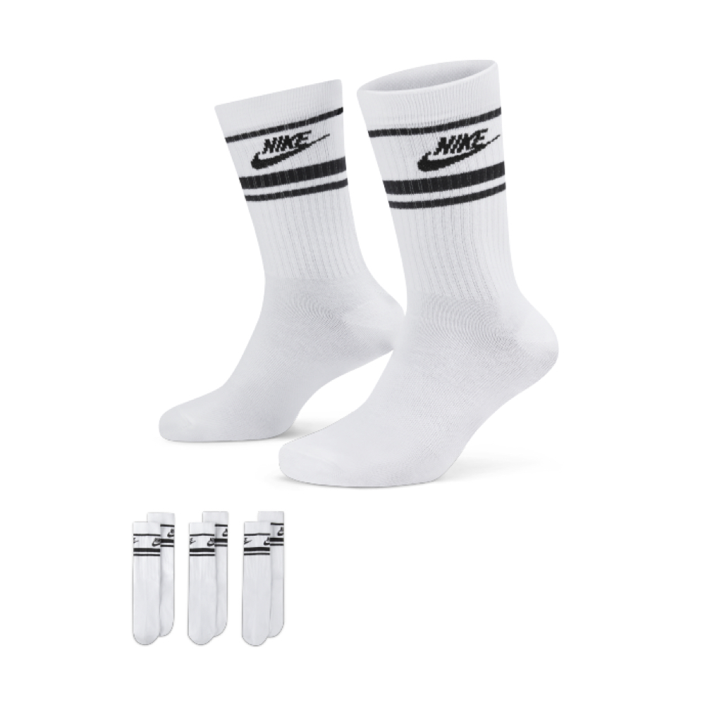 Nike Sportswear Everyday Essential 黑白 中筒襪 兩組 DX5089-103