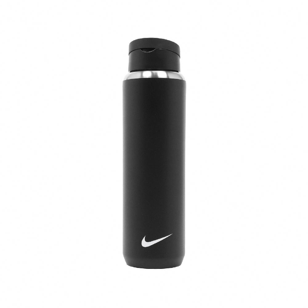 Nike 耐吉 水壺 Straw Bottle 24oz 黑 白 不鏽鋼 可拆吸管 保冷 耐刮 運動水壺 N100163209-124