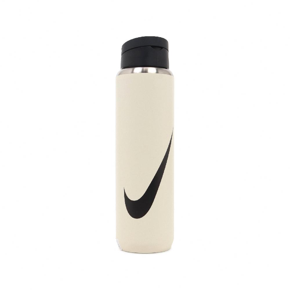Nike 耐吉 水壺 Straw Bottle 24oz 象牙白 黑 不鏽鋼 可拆吸管 保冷 耐刮 運動水壺 N100969711-924