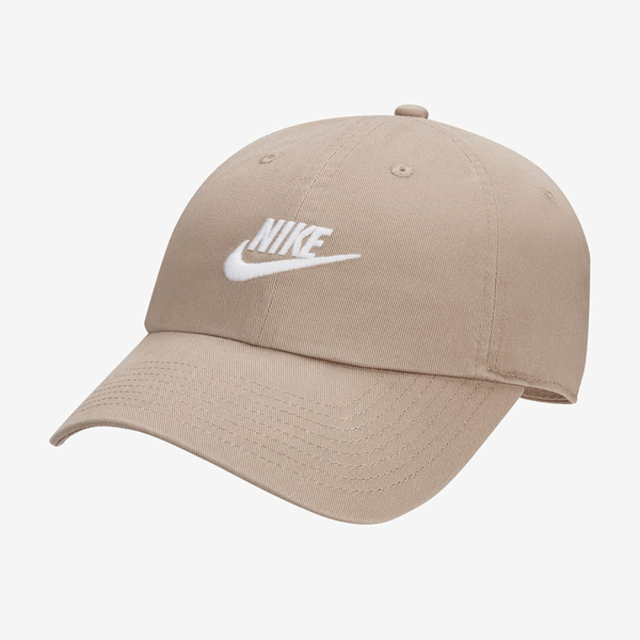 Nike Club Cap Futura Wsh L [FB5368-247 男女 鴨舌帽 水洗軟帽 運動 防曬 卡其