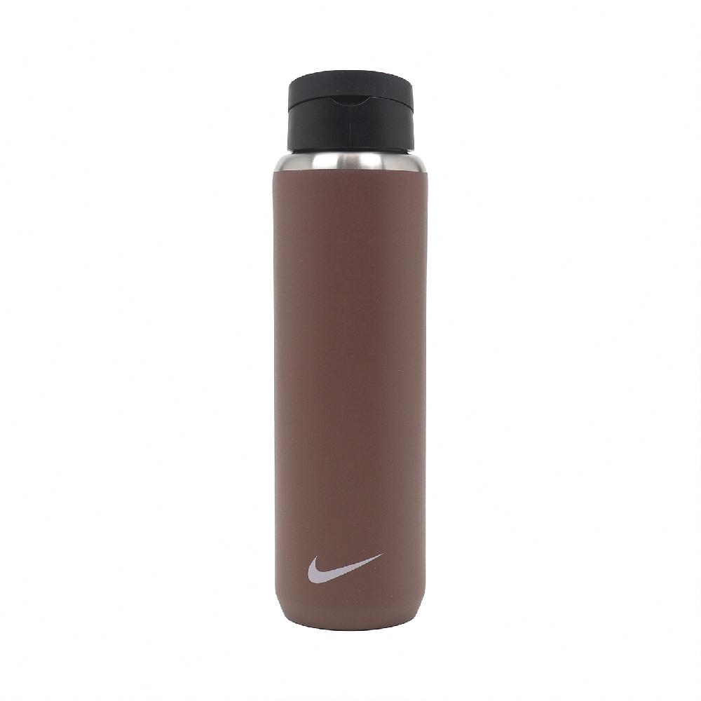 Nike 耐吉 水壺 Rcharge Stainless Steel Straw 棕 不鏽鋼 防刮 吸管 水瓶 N100163220-324