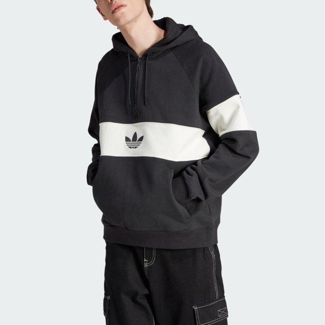 Adidas Hack NY Hoodie [IP9488 男 連帽 上衣 帽T 亞洲版 經典 休閒 寬鬆 撞色 黑白