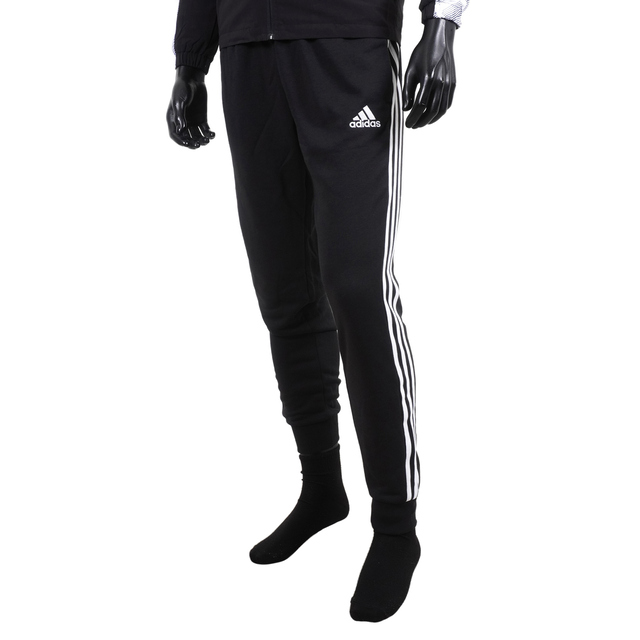 Adidas M 3S FT TC PT [GK8831 男 長褲 運動 休閒 錐型 三線條 舒適 百搭 愛迪達 黑白