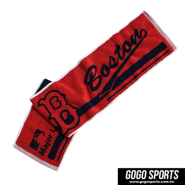 MLB-橫式文字款運動長巾-紅襪隊