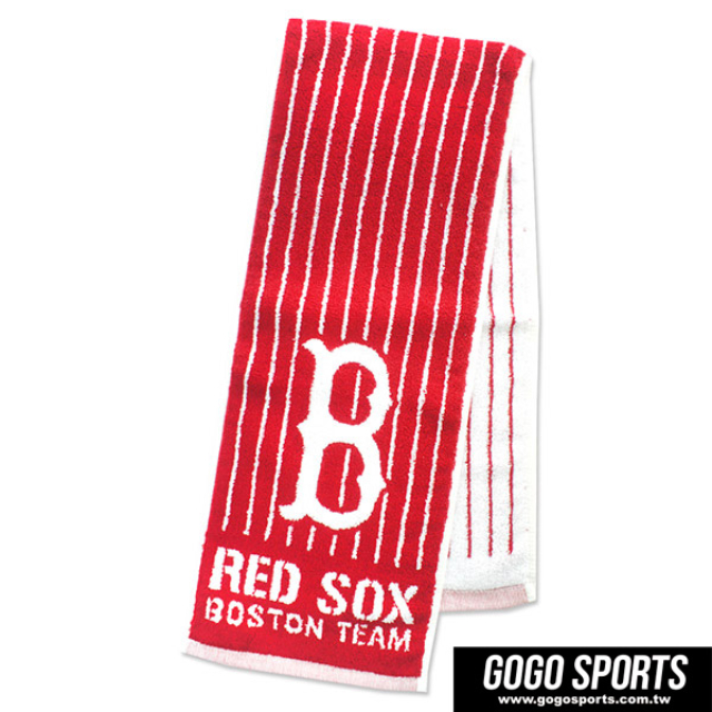 MLB-直式條文款運動長巾-紅襪隊