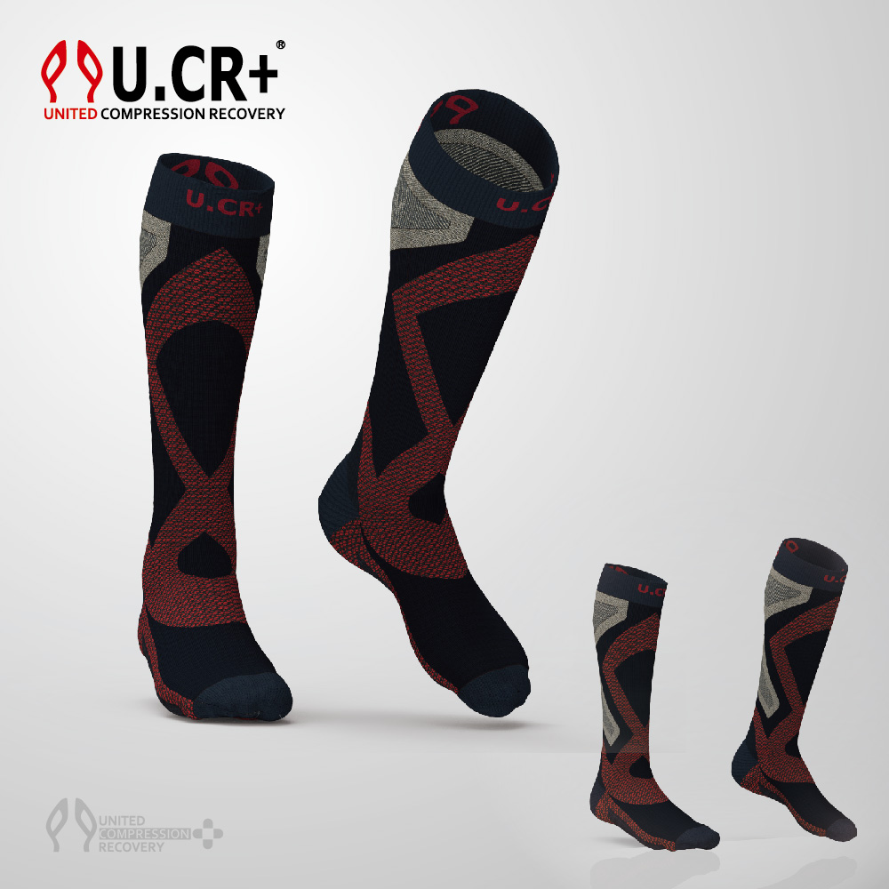 U.CR+ Deb-Achilles Long Socks 阿基里斯機能長襪-導電紗