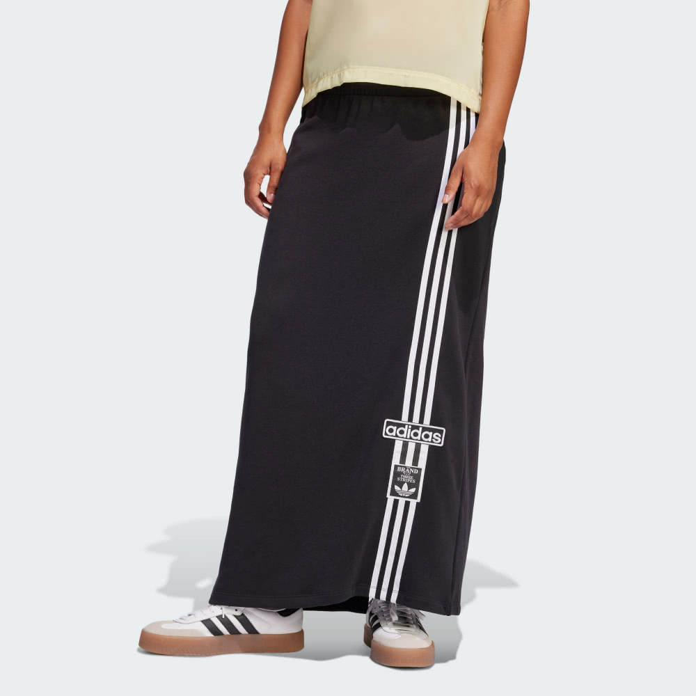 【ADIDAS】MAXI SKIRT 長裙 女 黑色-JC8538