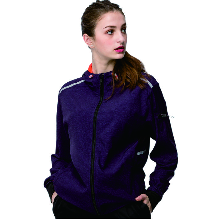 《SASAKI》(女版)抗紫外線高彈力夜間反光功能連帽輕量夾克(單層)/640113