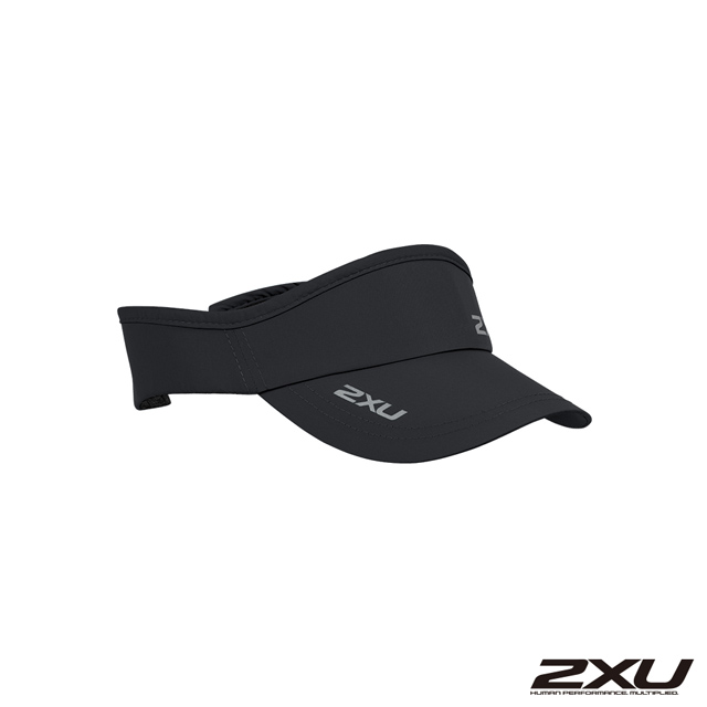 2XU 慢跑中空帽(可調式) 黑