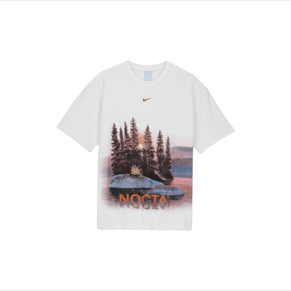Nocta x Nike T-shirt 短袖 森林 白色 T恤 印花 聯名款 FV7866-100