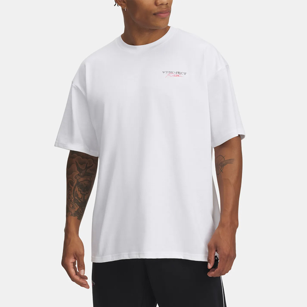 【UNDER ARMOUR】男 Pjt Rock Hwt 短T-Shirt 男 白色-1389950-100