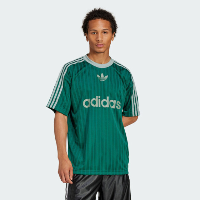 Adidas Adicolor Poly T JP1028 男 T恤 運動上衣 休閒短袖 綠 亞版
