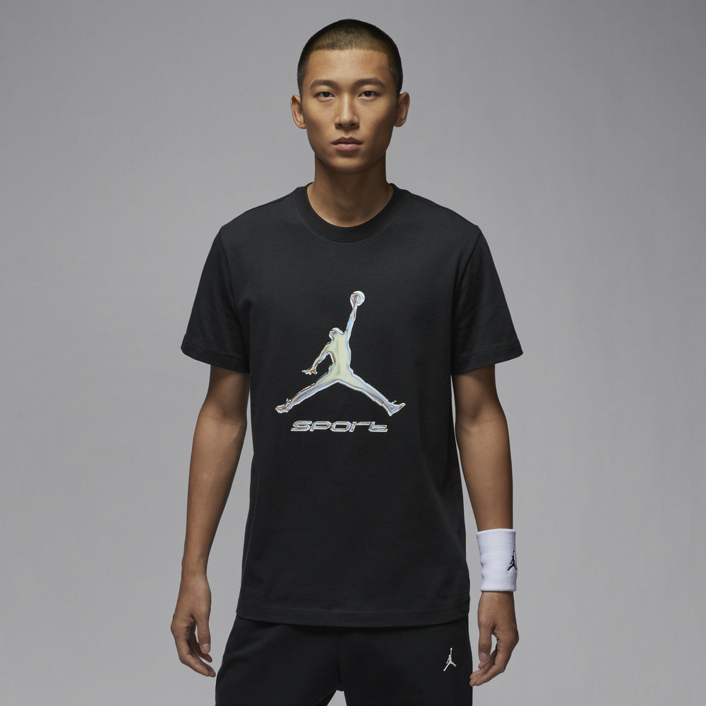 【NIKE】AS M J SPRT DF GFX SS CREW 男款 短袖上衣 喬丹 黑色-HQ7985010