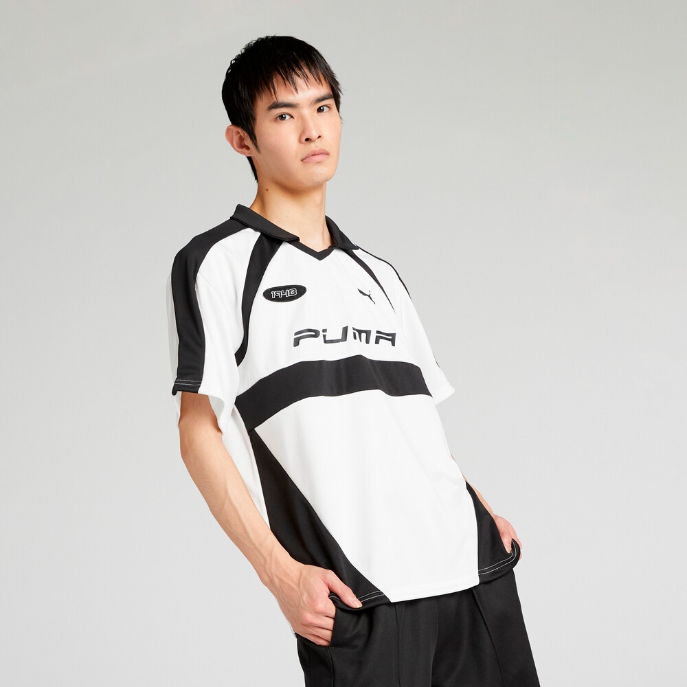 【PUMA】流行系列足球風短袖Polo衫(N) 短袖POLO 男女 白色-63124202