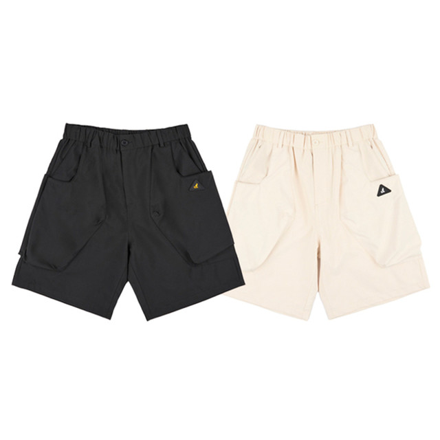 KANGOL 短褲 黑 卡其 多口袋 休閒短褲 中性 64251522-